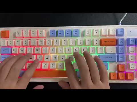 K-Snake Wired E-Sports Keyboard Mouse Mechanical Feel 98 Key Desktop Computer Notebook Keyboard, Style: Keyboard+Mouse (Blue) - YouTube Video