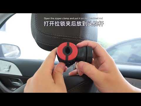 F508 Car Rear Seat USB Air Speed Adjustable Hose Fan(Black Red) - YouTube Video