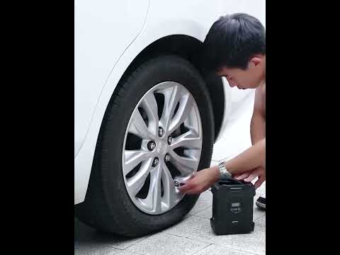 SUITU  ST-818  DC 12V Wired Car Air Pump Tire Inflator With LED Lighting Pointer Model  - YouTube Video