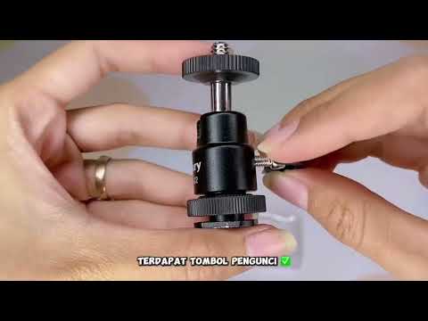 JMARY BH-02 360-Degree Rotating Tripod Ball Head 1/4 Screw Adapter - YouTube Video