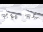 S925 Sterling Silver Butterfly Earrings - YouTube Video