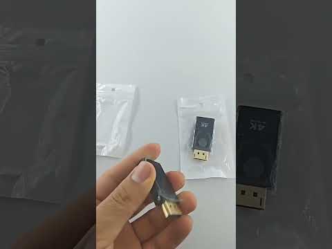 Displayport to Hdmi Conversion Head Big DP to HDMI Adapter - YouTube Video