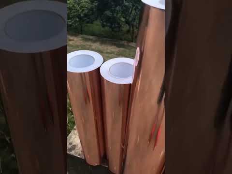 30cm x 100cm Glossy Metal Self Adhesive Vinyl Film DIY Cup Sticker Car Sticker, Color: Gold - YouTube Video