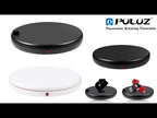 PULUZ 45cm Remote Control Adjusting Speed Rotating Turntable Display Stand with Power Socket, White, Load 100kg(US Plug) - YouTube Video