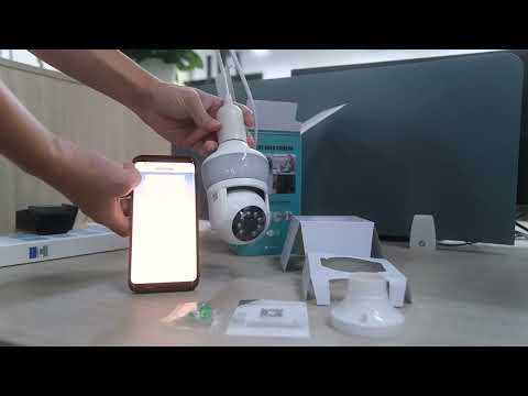 DP43 Bulb-type Motion Tracking Night Vision Smart Camera Supports Voice Intercom(White) - YouTube Video