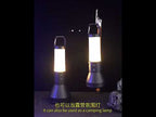 E-SMARTER S02 Small Dual Light Source Side Lamp Floodlight Flashlight Strong Light Far Shooting Camping Lamp - YouTube Video