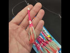 Luminous Bionic Hairtail String Hook Anti-bite Spanish Mackerel Fishing Set(6-copies 4/0) - YouTube Video