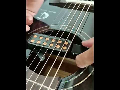 Free Hole Guitar Sound Pickup with Cable(Black) - YouTube Video