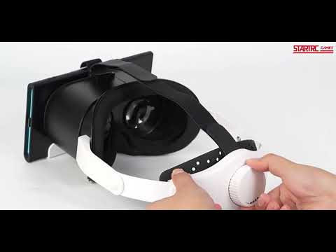 For Nintendo Switch 2 STARTRC GAMES VR Glasses Elite Upgrade Model Headset Game Console HD 3D Accessories(White Black) - YouTube Video
