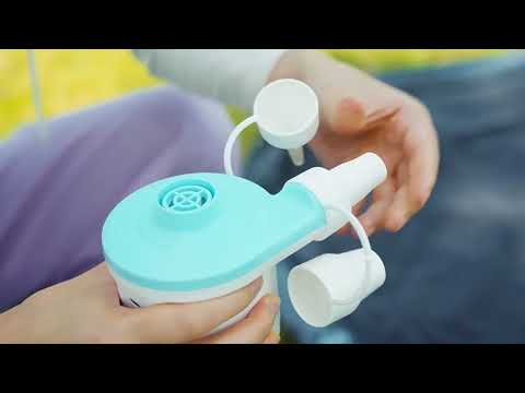 Car Portable Multifunctional Air Pump Tire Inflator Electric / USB Inflatable Pump - YouTube Video