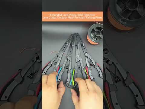 Extended Lure Pliers Hook Remover Line Cutter Outdoor Multi-Function Fishing Pliers(Green Eagle-Beak Tip) - YouTube Video