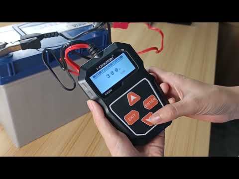 KONNWEI KW208 Car TFT Color Screen Battery Tester Support 8 Languages - YouTube Video