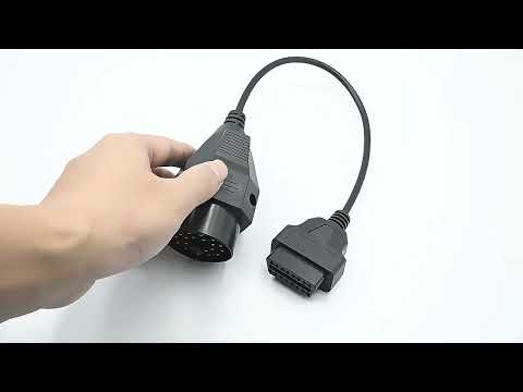 20 Pin to 16 Pin OBDII Diagnostic Connector Adapter Cable for BMW - YouTube Video