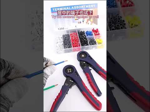 Manual Multifunctional VE Terminal Tube-shaped Special Crimping Pliers, Model: FST-10S - YouTube Video