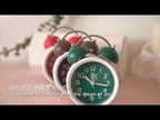 6016 Simple Bell Small Alarm Clock Students Learning Bedside Clock With Night Light(Red) - YouTube Video