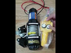 12V 3000 Lbs Manual Operation Handle Switch Car Electric Winch - YouTube Video