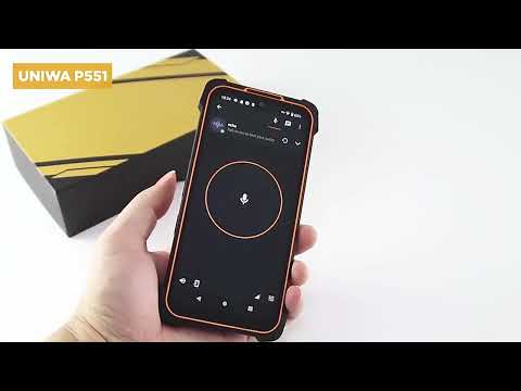 UNIWA P551 Handheld PDA Rugged Phone, 4GB+64GB, 5.5 inch Android 11 Mediatek MT6765 Helio P35 Octa Core, Network: 4G, Plug:EU Plug(Orange) - YouTube Video