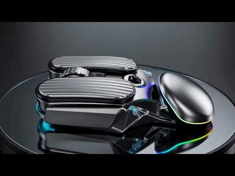 IMICE T800 Rechargeable Bluetooth Dual Mode Wireless Gaming Mice RGB Lighting Plating Mouse(Black) - YouTube Video