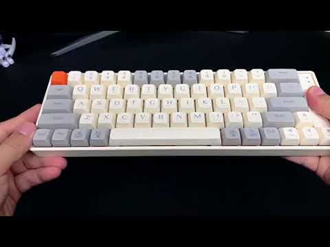 LANGTU GK65 65 Keys Wireless / Bluetooth / Wired Three Model Game Mechanical Keyboard, Cable Length: 1.5m(Sky Blue) - YouTube Video