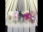 3 Set Fan-shaped Nail Mold Swatch Nail Polish Color Card Nail Art Display Board（With circle - natural color） - YouTube Video