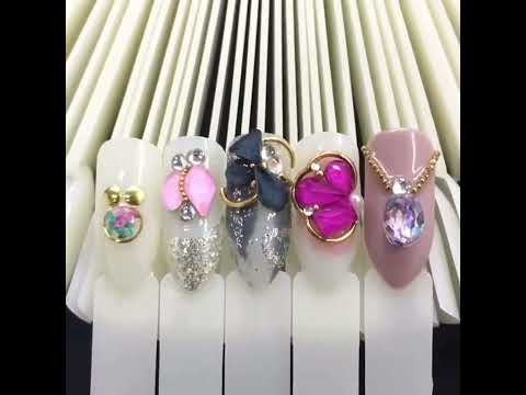3 Set Fan-shaped Nail Mold Swatch Nail Polish Color Card Nail Art Display Board（With circle - natural color） - YouTube Video