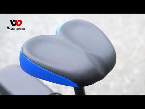 WEST BIKING Bicycle Widened And Comfortable Shock Absorbing Saddle(Black) - YouTube Video