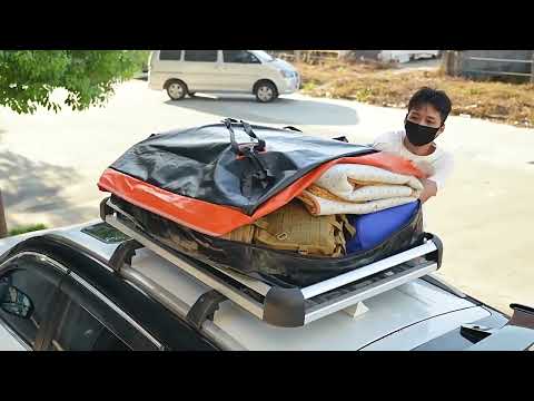 21 Inch Waterproof Car Roof Storage Luggage Bag - YouTube Video