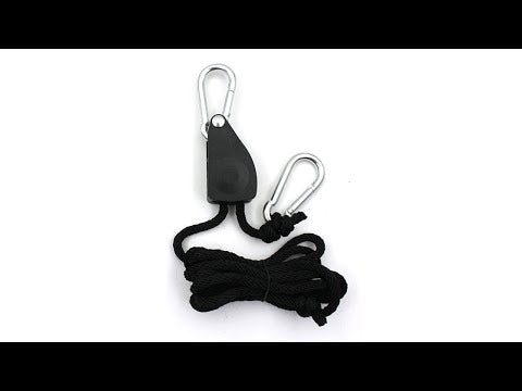 CF-150 Outdoor Camping Pulley Adjustment Rope Buckle for Tent Canopy Windproof Rope Stop Buckle - YouTube Video