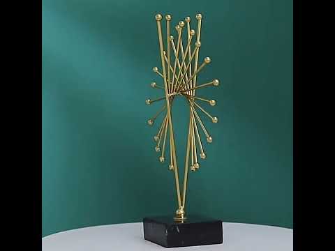BJ303 3D Geometric Shape Wrought Iron Ornaments(Happy Cube) - YouTube Video