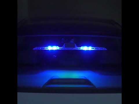 Car Triangular Light Warning Sign Solar Charging Strobe Emergency Ranger Light (Colorful Light) - YouTube Video