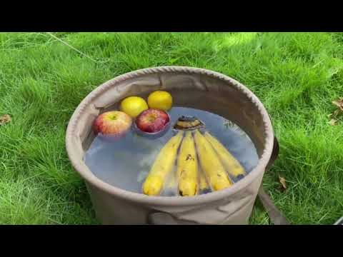 Naturehike NH20SJ040 10L PVC Outdoor Camping Foldable Water Storage Bucket (Army Green) - YouTube Video