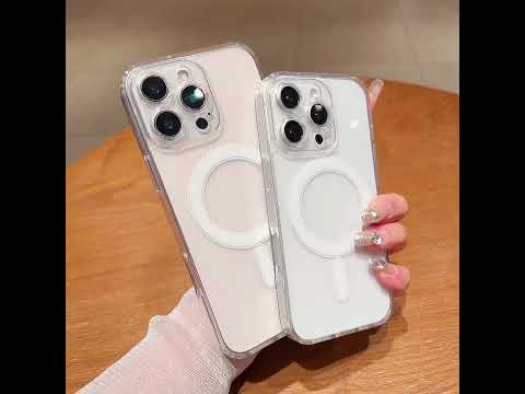 For iPhone 18 Pro Fine Hole MagSafe Magnetic Clear Acrylic TPU Case(Transparent) - YouTube Video