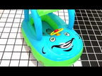 Sunshade and Sunscreen Baby Swimming Ring Car Boat Shape Inflatable Swimming Ring with Horn(Light Blue + Green) - YouTube Video