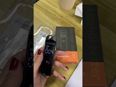 Portable Digital Alcohol Tester Breathalyzer Rechargeable Alcohol Test Tool - YouTube Video