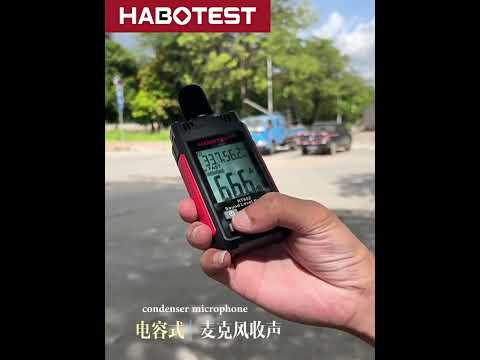 HABOTEST HT602 Multifunctional Digital Display Noise Decibel Tester - YouTube Video
