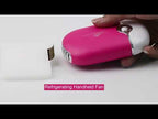 Portable Mini USB Charging Air Conditioner Refrigerating Handheld Small Fan (Blue) - YouTube Video