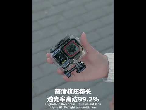 For Insta360 Ace Pro 2 Underwater Waterproof Housing Case with Base Adapter & Screw (Transparent) - YouTube Video
