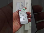 20cm Rechargeable Motion Sensor Light Bar Cabinet Wardrobe Lamp With Remote Control Silver - YouTube Video