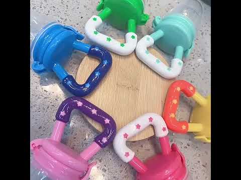 3 PCS Portable Baby Infant Food Nipple Feeder Silicone Pacifier Silicone Baby Soother, Random Color, Size:M - YouTube Video