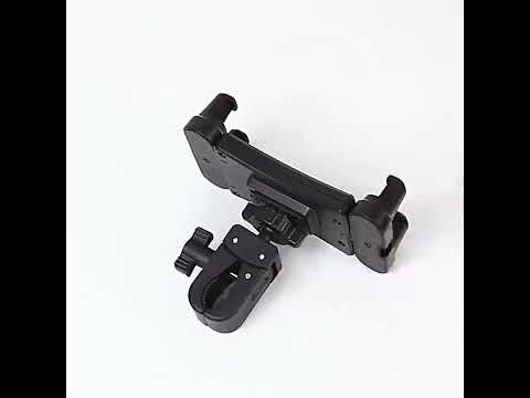 360-degree Rotation Tablet Phone Holder Adjustable Clamp Multifunctional Adapter Clip(Black) - YouTube Video