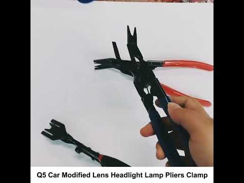 Q5 Car Modified Lens Headlight Lamp Pliers Clamp - YouTube Video