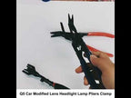 Q5 Car Modified Lens Headlight Lamp Pliers Clamp - YouTube Video