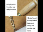 6 In 1 Automatic Belt Punch Punching Multi-scalp Anechoic Belt Punch(Wood Color) - YouTube Video