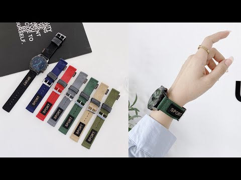 20mm Universal Nylon Watch Band(Black) - YouTube Video