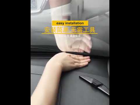 N856 Carbon Fiber Pattern Car Elastomer Seal Rubber Strip Instrument Panel Leakproof Dustproof Soundproof Universal - YouTube Video
