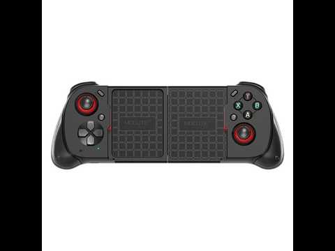 MOCUTE 062 Dual Joysticks & Hall-Effect Triggers Stretchable BT Mobile Game Controller(Red Blue) - YouTube Video