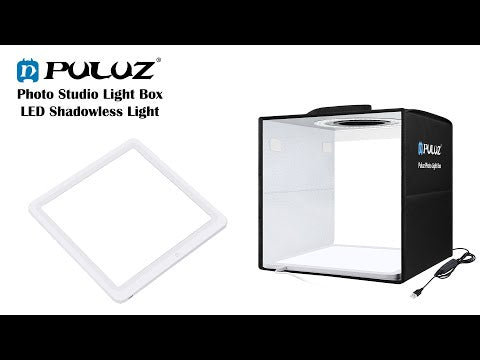 PULUZ 30cm Folding Ring Light Photo Lighting Studio Shooting Tent Box with Shadowless Light Panel - YouTube Video