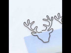 8 PCS/Set Deer Head Paper Clip Shaped Paper Clip Creative Shape Pin Bookmark - YouTube Video