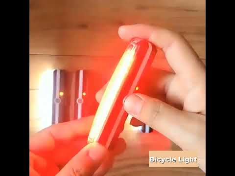 RPL-2266 5-mode 100LM USB Rechargeable Bicycle COB LED Taillights(White Light) - YouTube Video