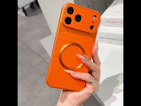 For OnePlus Turbo 6X Pro 5G Lambskin Series Magnetic Skin Feel Phone Case(Orange) - YouTube Video